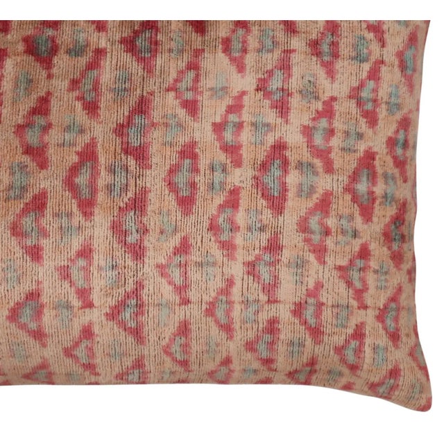 Contemporary Earth Tones Color Handmade Velvet Throw Pillow & Down Insert For Sale - Image 4 of 10