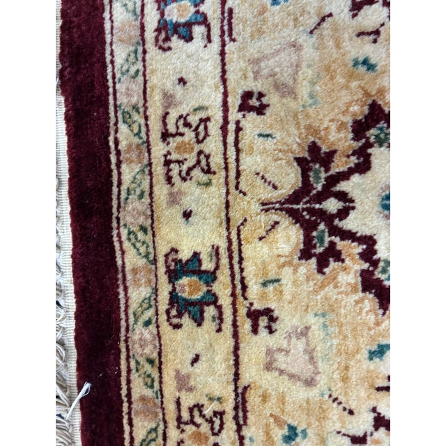 Textile Hand-Knotted Wool Tabriz-Style Oriental Area Rug For Sale - Image 7 of 7