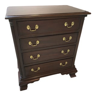1990s Henkel-Harris Mahogany Bedside Chest For Sale