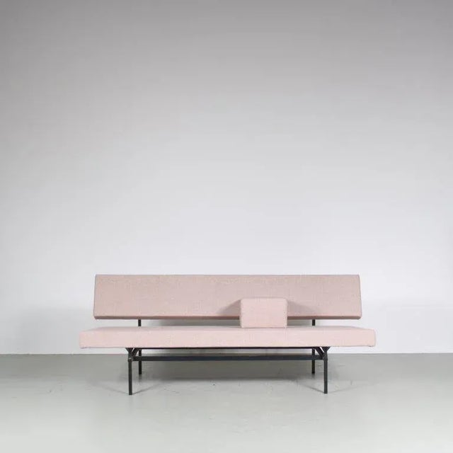 Metal 3-Seater Sleeping Sofa by Gijs Van Der Sluis for Gispen, Netherlands, 1960s For Sale - Image 7 of 11