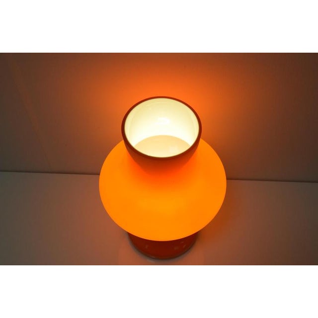 Large Glass Table Lamp attributed to Stepan Tabery for Opp Jihlava, 1970s For Sale - Image 11 of 12