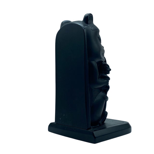 1970s Vintage Boma Hand-Carved Black Totem Pole Sculpture For Sale - Image 5 of 6