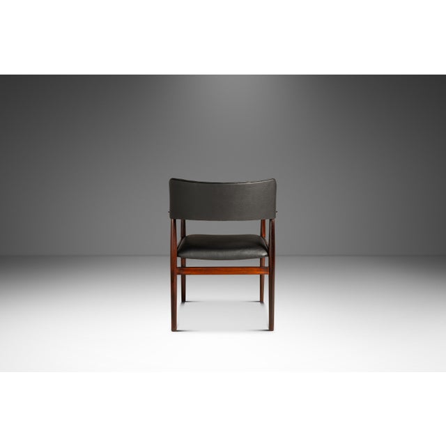 Brown Set of Two (2) MCM Danish Modern Armchairs in Rosewood & Leather by Erik Wørts for Soro Stolefabrik, Denmark, C. 1960's For Sale - Image 8 of 18