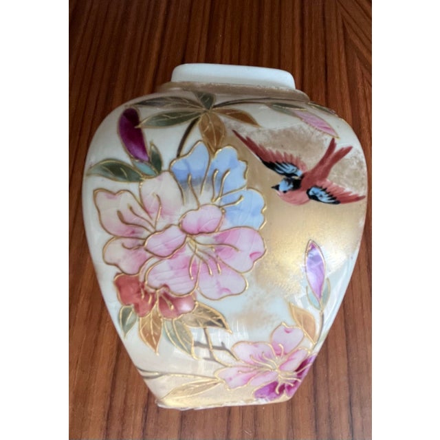 Antique German Hand-Painted Petite Lidded Urn For Sale - Image 11 of 12