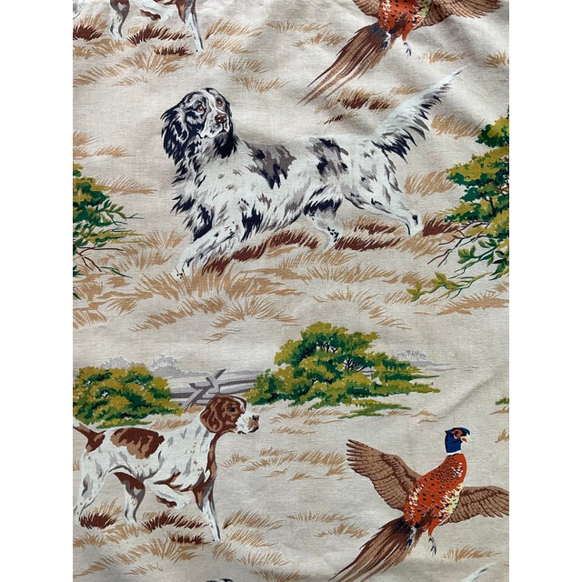 American Vintage Bird Dog Hunting Fabric Panel - For Sale - Image 3 of 11