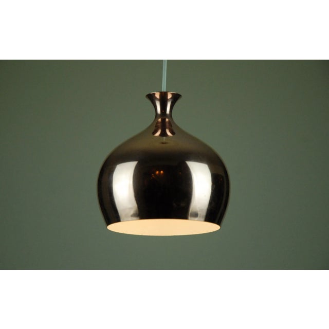 Copper Copper Onion Pendant Lamp by Helge Zimdal for Falkenbergs Belysning, 1960s For Sale - Image 8 of 13