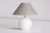 Gray White Textured Ceramic Sphere Table Lamp by Alvino Bagni, Italy, 1970s For Sale - Image 8 of 8