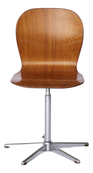Vintage Pagholz Swivel Chair by Neuwieder Schulmöbel, 1960s