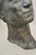 Metal Vintage Patinated Cast Bronze Bust Statue Sculpture of Woman With Pinned Hair For Sale - Image 7 of 12