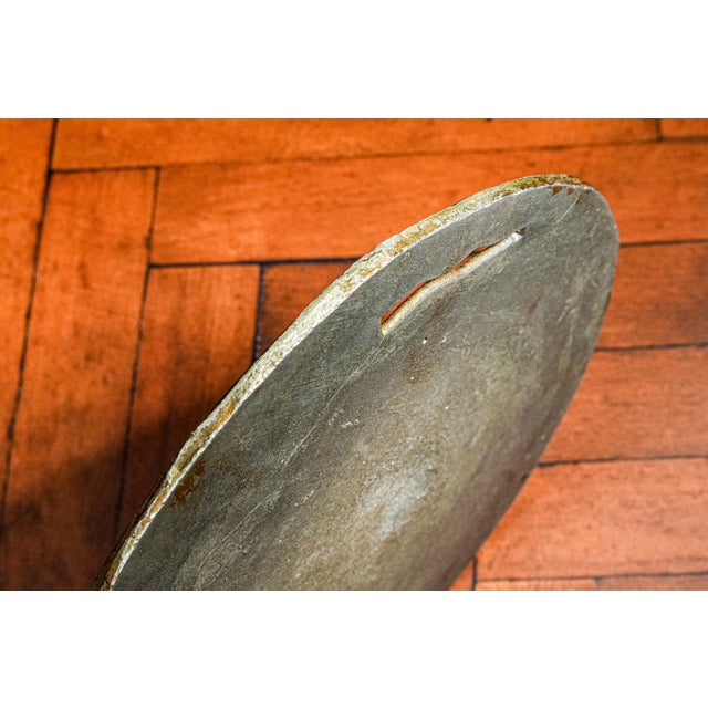 Metal Antique Art Nouveau Native American Indian Chief Wall Plaque Medallion Western American Style For Sale - Image 7 of 8