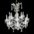 1940s Crystal & Glass Crystal Arm 12-Light Chandelier C1940 For Sale - Image 5 of 10