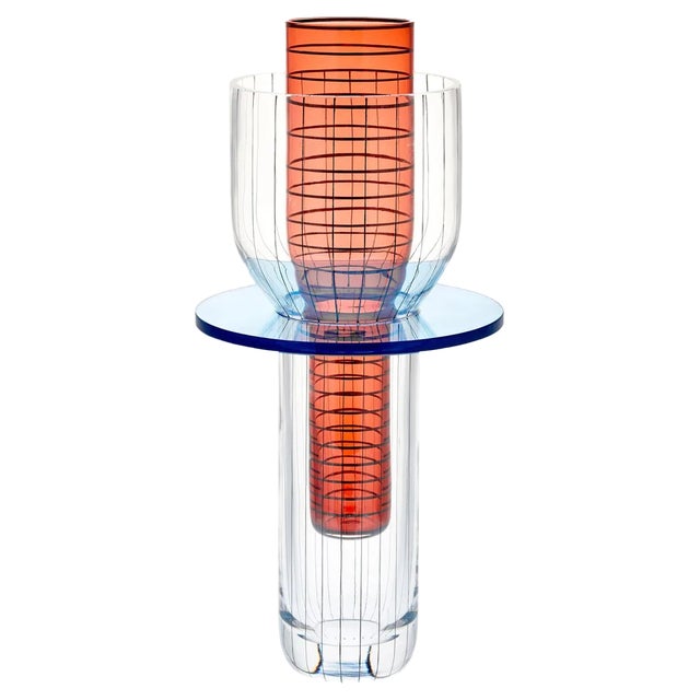 Sculptural Blown Glass Toy Vase by Guillaume Delvigne For Sale