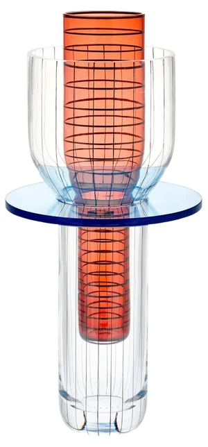 Sculptural Blown Glass Toy Vase by Guillaume Delvigne