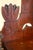 1920s Folk Art Dark Walnut Corner Shelf With Gothic Floral Details For Sale - Image 13 of 15
