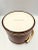 Burnt Umber Vintage Georges Briard "Wood Grain" Pattern Ice Bucket For Sale - Image 8 of 11