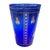 Vintage Boho Mid Century Hand Blown Cobalt Blue Glass Vase With Gold Honey Bee Accents For Sale - Image 13 of 18