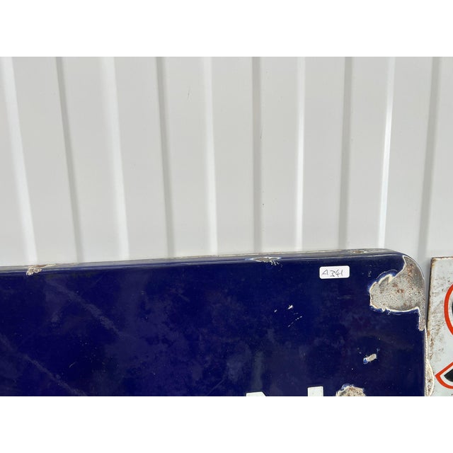 Vintage Enamel British Railways Gentlemans Sign, 1940s, in Worn conditions. Designed 1920 to 1949