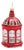 Glittered Glass Lantern Ornament (Set of 6) For Sale