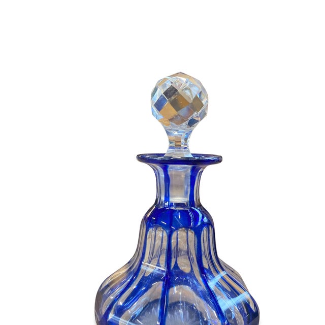 Baccarat Bohemian Crystal Bottle from Baccarat, 1870 For Sale - Image 4 of 12