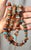 Terra Cotta Vintage Coral Turquoise and Other Mixed Stone Double Strand Native American Necklace For Sale - Image 8 of 16