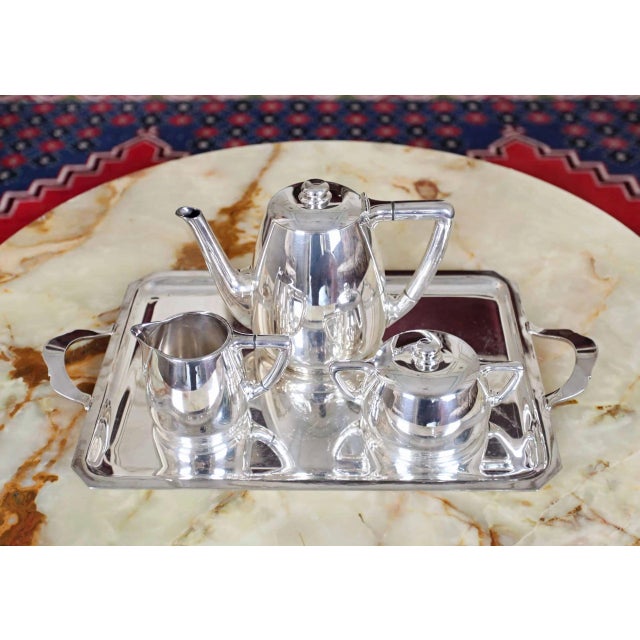 Art Deco Silver-Plated Coffee Service from Wiskemann For Sale - Image 7 of 7