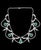 Green Oval Natural Zambian Emerald & Diamond Fringe Necklace and Earring Bridal Suite For Sale - Image 8 of 8