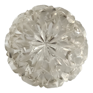 Mid-20th Century Cut Crystal Starburst Paperweight