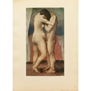 1948 After P. Picasso "The Embrace", First Edition Period Offset Lithograph