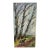 Vintage Landscape Oil Painting on Burlap, Mid-Century Modern Art For Sale