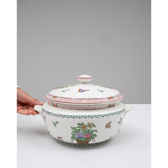 Mid 20th Century French Special Edition Porcelain Tureen With Lid For Sale - Image 18 of 18