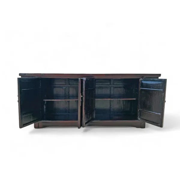 Burnt Umber Ming Style Sideboard For Sale - Image 8 of 9