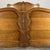 Vintage French Louis XVI Style Oak King Size Bed Frame with Carved Headboard For Sale - Image 4 of 14