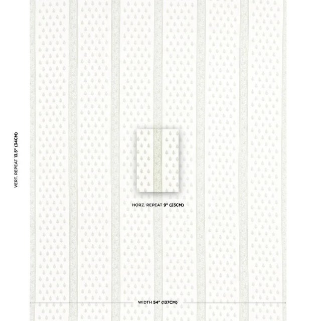 A delicate, airy design that combines stylized floral elements and intricately detailed stripes, Katsura Stripe is a...