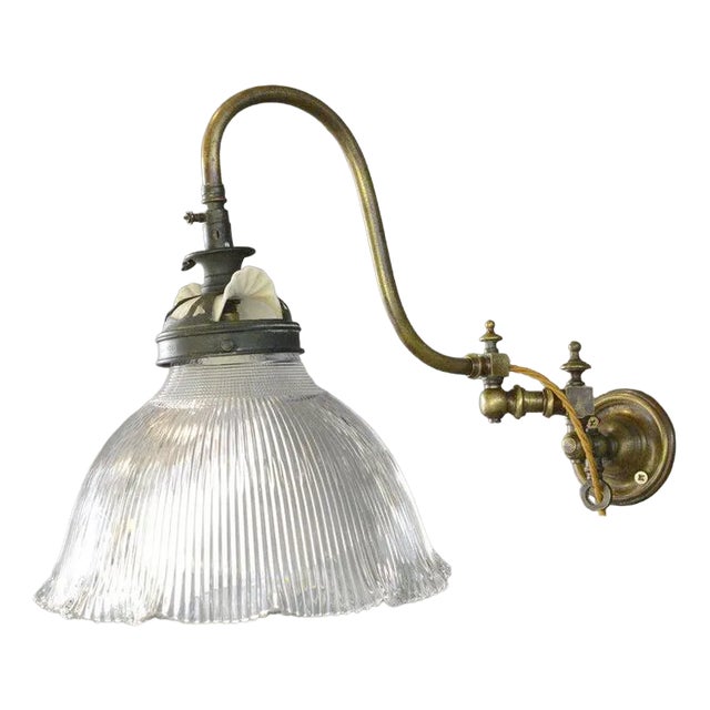 Articulated Wall Sconce by Holophane, 1890s For Sale