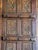 Antique Indian Carved Wood Door With Brass Studs – Rustic Hinged or Sliding Barn Door 96 For Sale In Orlando - Image 6 of 8