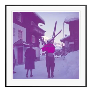 Setting Out 1951 by Toni Frissell Framed Black C Print