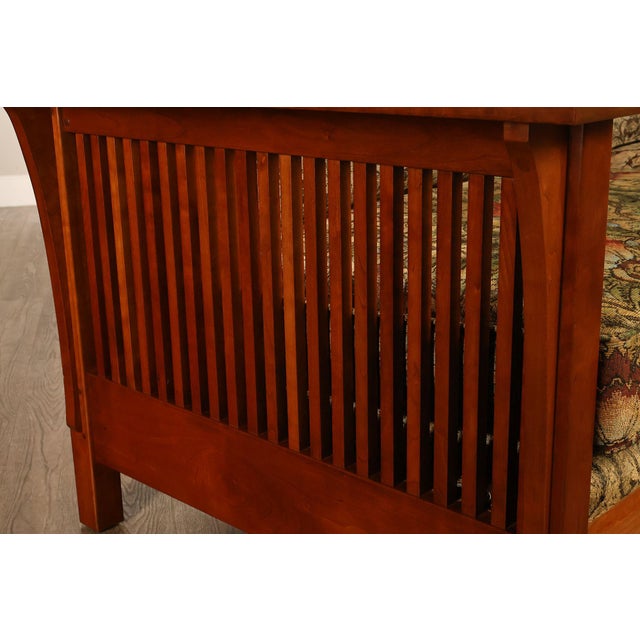 Stickley Mission Collection 'Fayetteville' Cherry Frame Sofa For Sale - Image 12 of 18