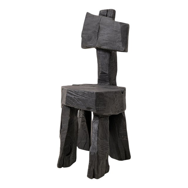 Brutalist Sculptural Chair by Logniture For Sale