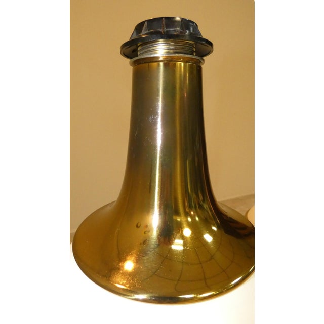 Hollywood Regency Table Lamps with Brass Details by Tommaso Barbi, Italy, 1970s, Set of 2 For Sale - Image 18 of 18