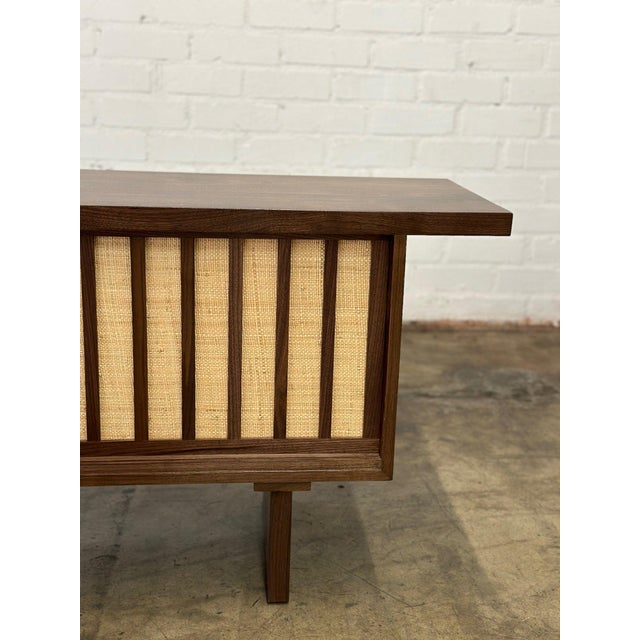 Made to Order “ Stecca” Credenza- Solid Walnut Surface Upgrade For Sale - Image 9 of 12