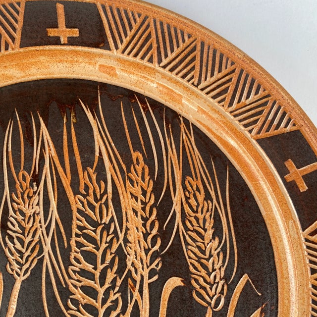 1980s 1980s Pottery Serving Set- 2 Pieces For Sale - Image 5 of 10