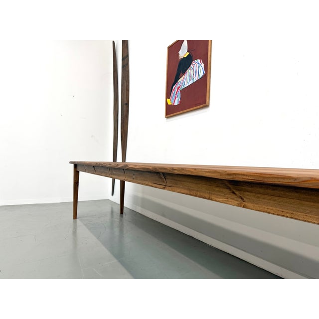 Farmhouse Table in Pine with Spindle Legs, 1950s For Sale - Image 10 of 18