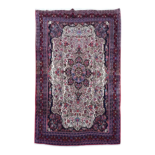 Vintage Persian Bijar Wool Rug 7’3” X 11’3” For Sale