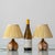 Small French Art Nouveau Hand-Painted Ceramic Table Lamps, 1920s, Set of 2 For Sale - Image 3 of 18