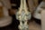 Cream 18th Century Italian Rococo Single Carved Candlestick, Painted with Blue Accents For Sale - Image 8 of 10