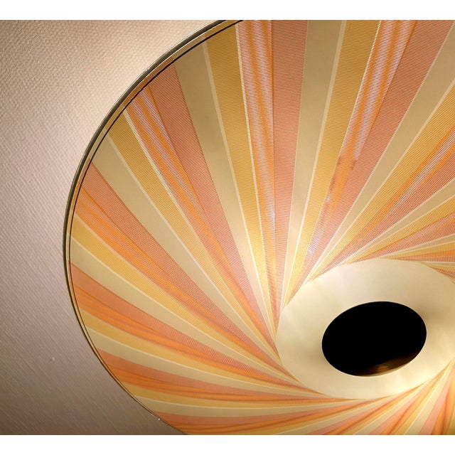 Large Mid-Century Modern Glass Pendant Light, 1970s For Sale - Image 15 of 18