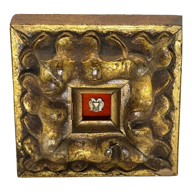 Late 19th Century Gold & Silver Double-Headed Eagle Pin For Sale