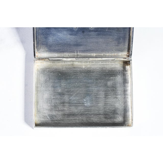 Metal Wonderful Ribbed Antique Continental Silver Snuff Trinket Box For Sale - Image 7 of 13