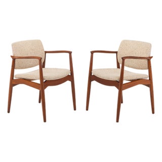 Captains Chairs by Erik Buch for Ørum Møbler, Denmark, 1960s, Set of 2 For Sale