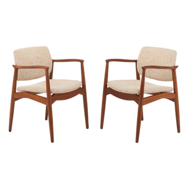 Captains Chairs by Erik Buch for Ørum Møbler, Denmark, 1960s, Set of 2 For Sale